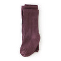 Cable Knit Tights - Dusty Plum
