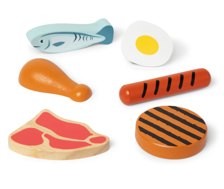 Wooden Food Groups - Protein