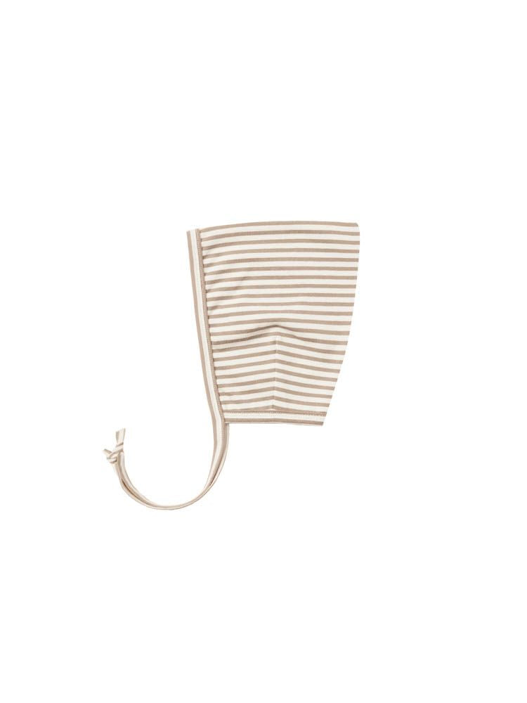 Pixie Bonnet - Warm Grey Stripe