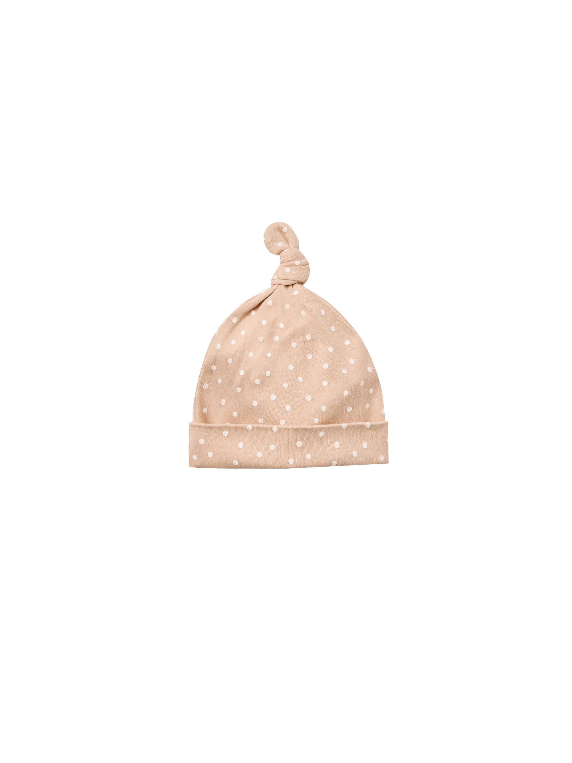 Knotted Baby Hat - Dots