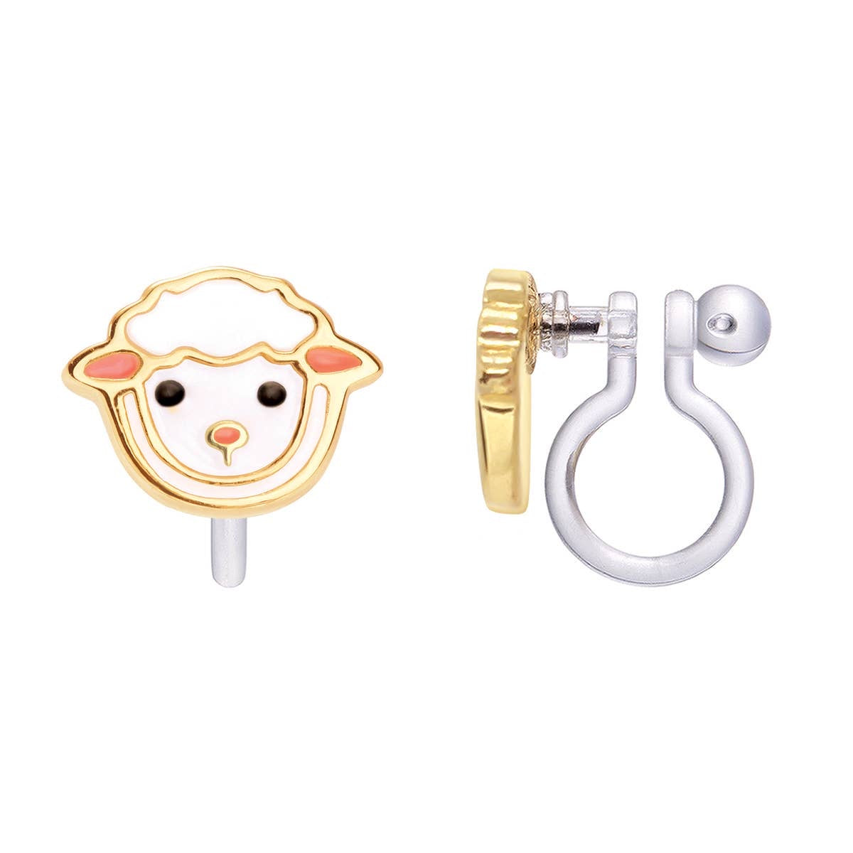 Lovely Lamb Cutie Clip-On Earrings