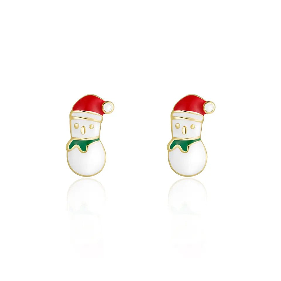 Snowman Cutie Stud Earrings