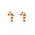 Candy Cane Delight Cutie Stud Earrings