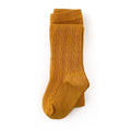 Cable Knit Tights - Marigold